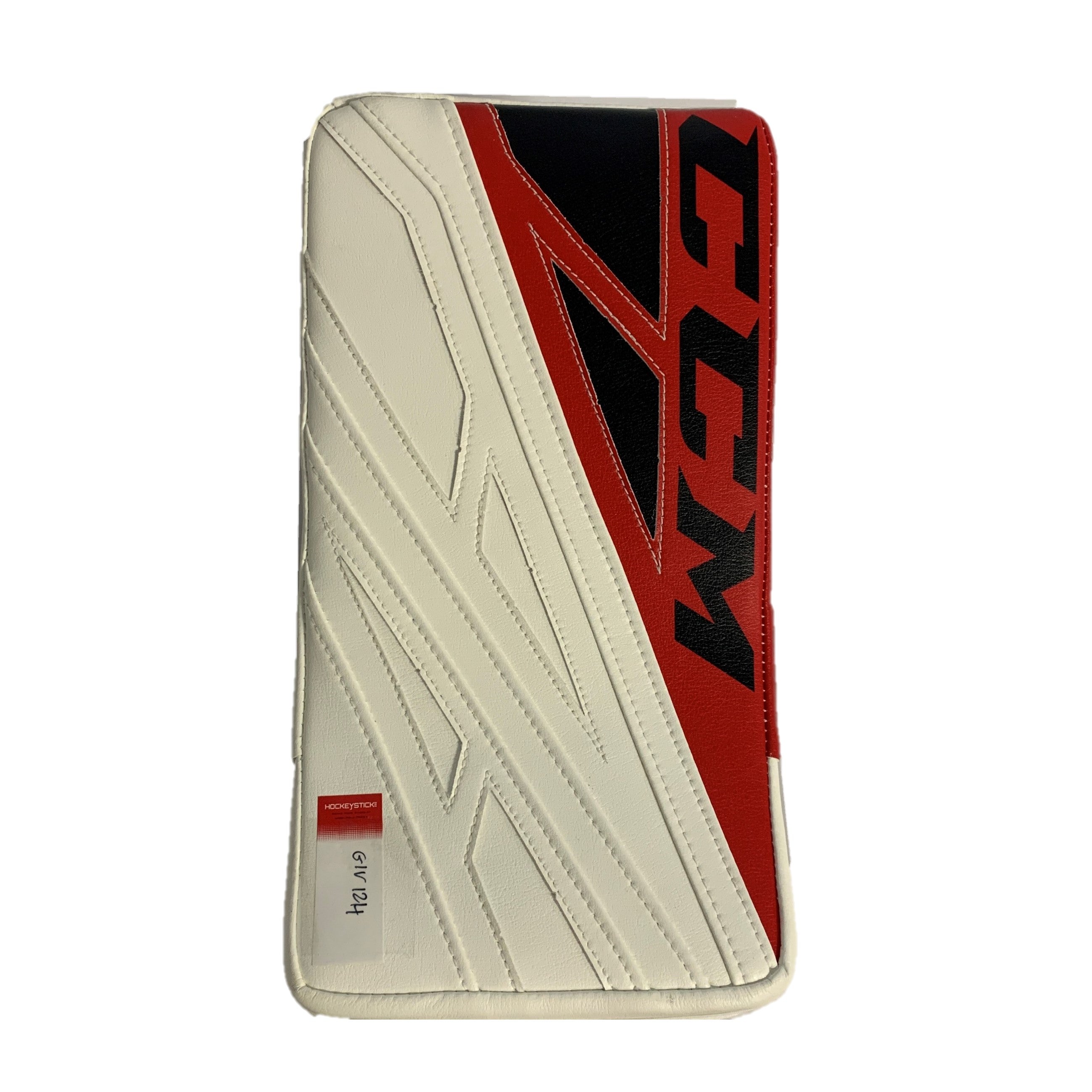 CCM Extreme Flex 4 - Nouveau bloqueur de gardien de but Pro Stock - (Blanc/Rouge/Noir)